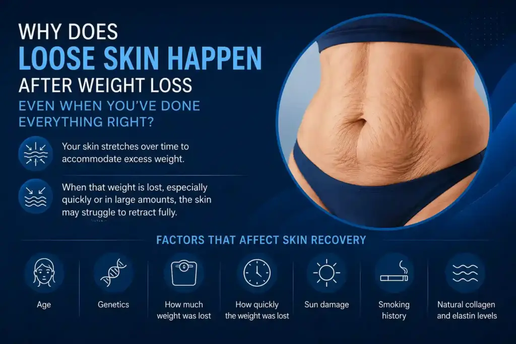 Why Does Loose Skin Happen After Weight Loss Even When You’ve Done Everything Right Newmarket?
